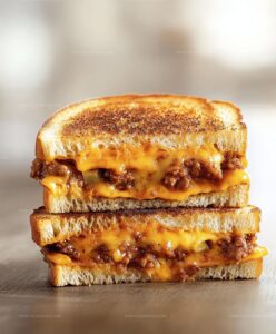 Ground Beef Grilled Cheese Sandwich Recipe