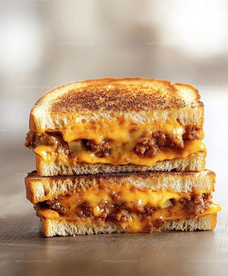 Ground Beef Grilled Cheese Sandwich Recipe