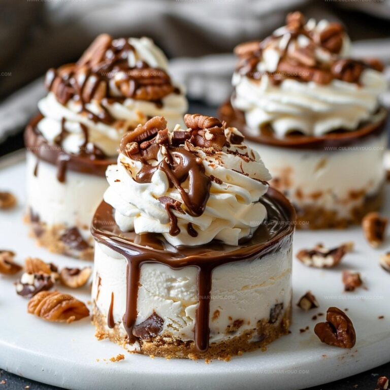 No-Bake Turtle Mini Cheesecakes Recipe