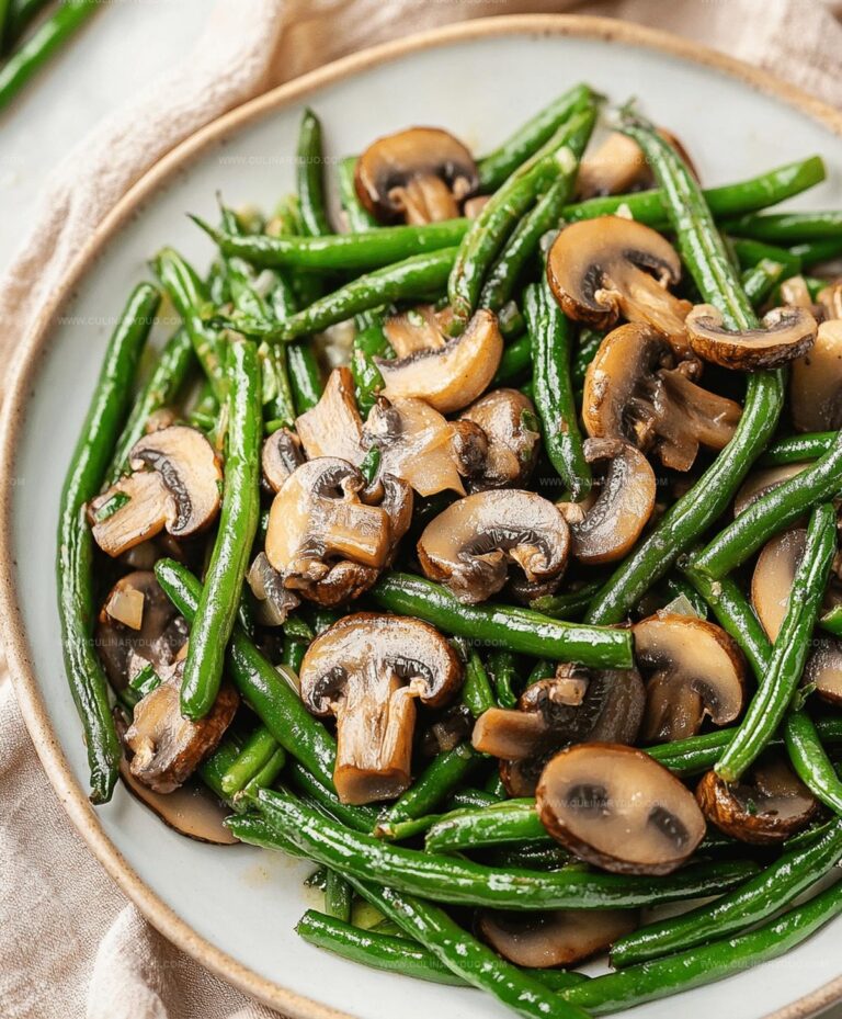 Green Beans With Mushrooms Recipe