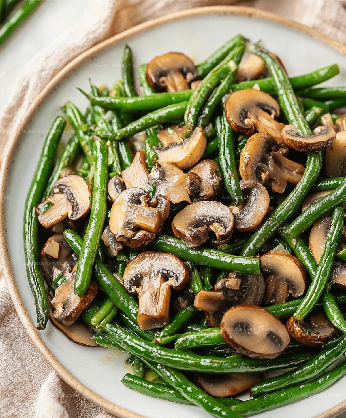 Green Beans With Mushrooms Recipe