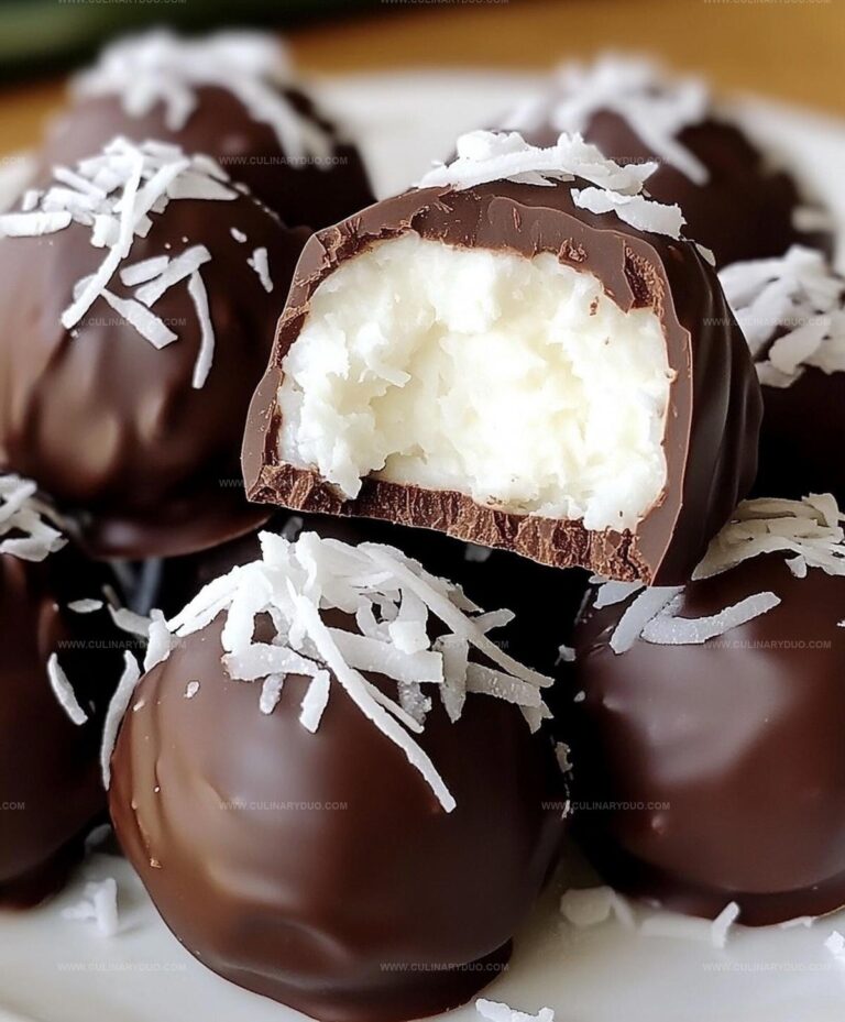 Coconut Cream Chocolate Balls Recipe