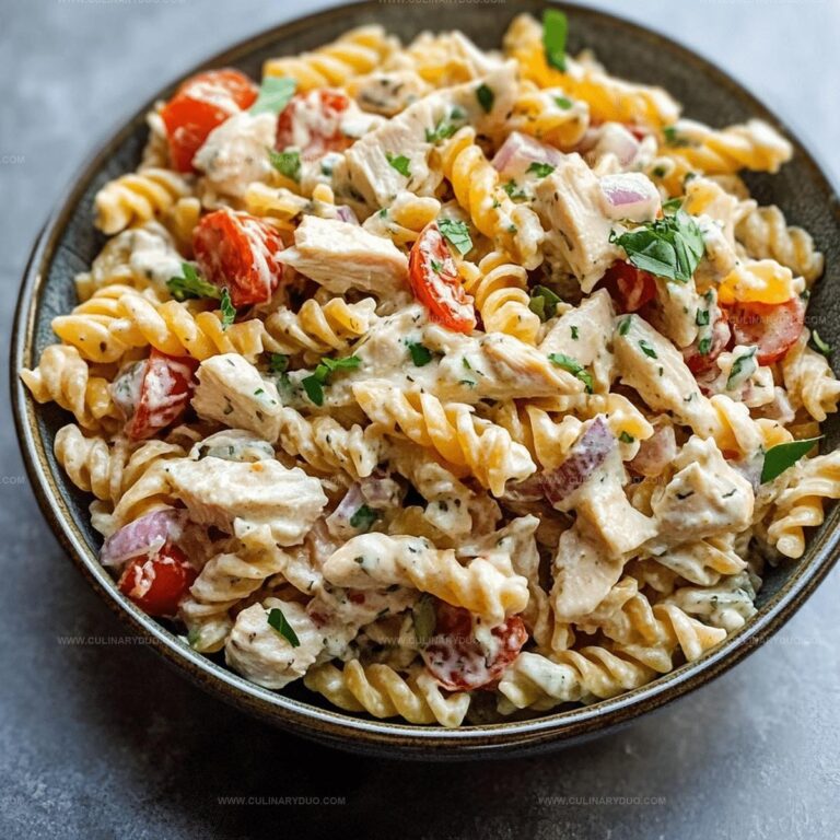 Chicken Ranch Pasta Salad Recipe