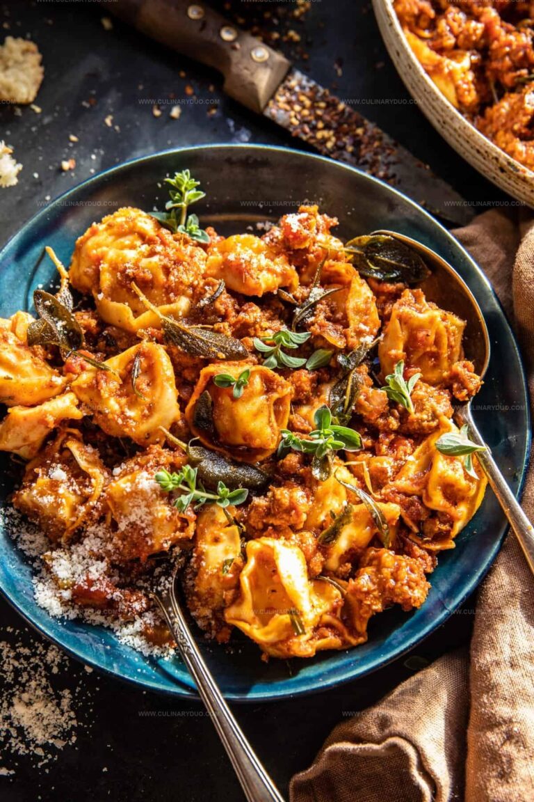 Quick Tortellini Bolognese Recipe