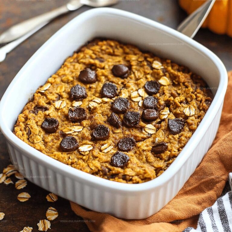 Pumpkin Baked Oatmeal Recipe