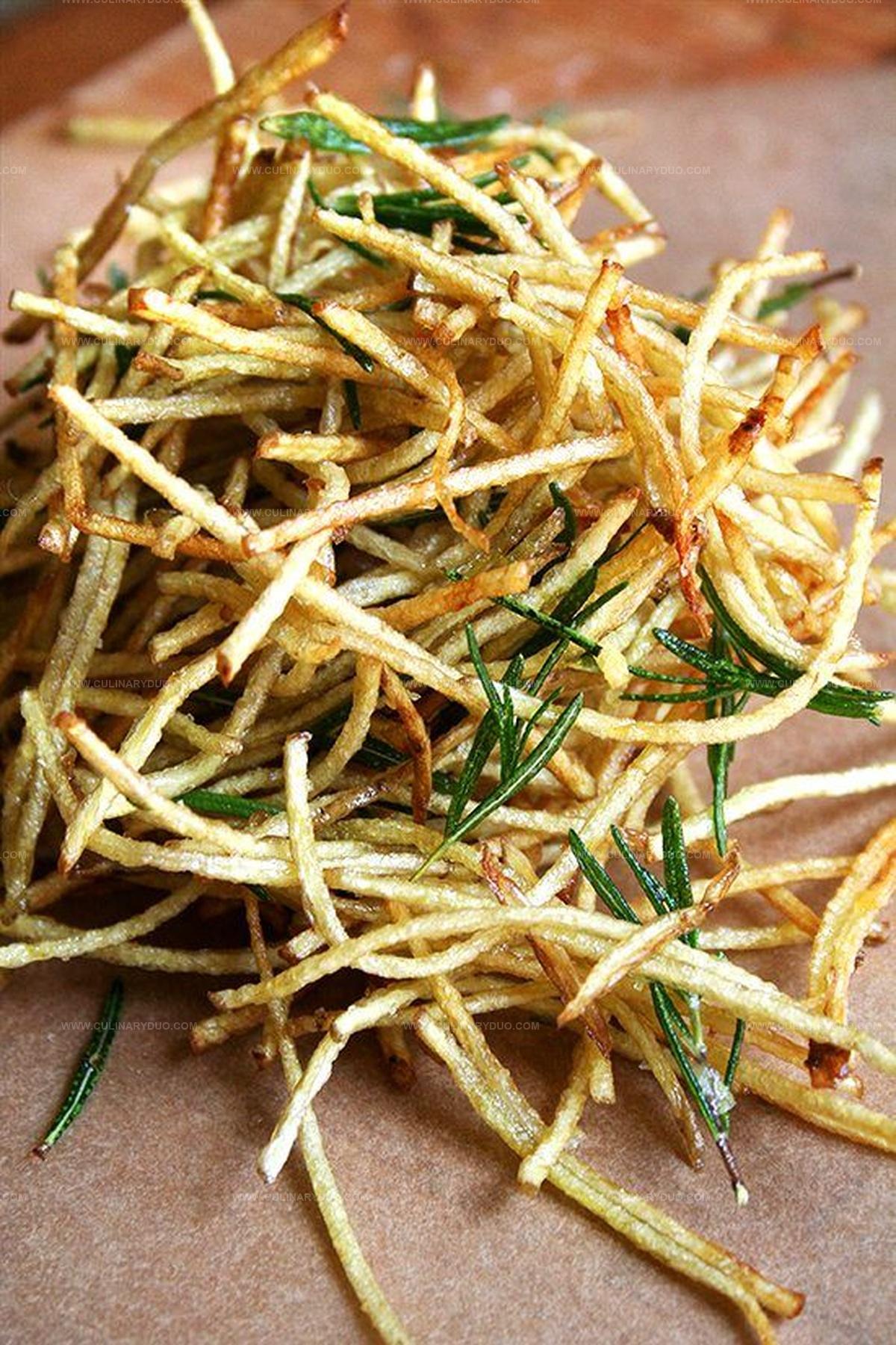 Fries with Lemon Salt & Rosemary Recipe