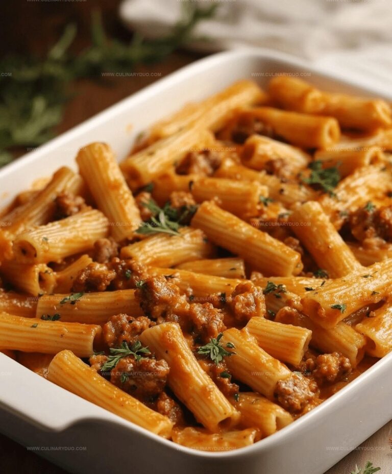 Creamy Sausage Rigatoni Recipe