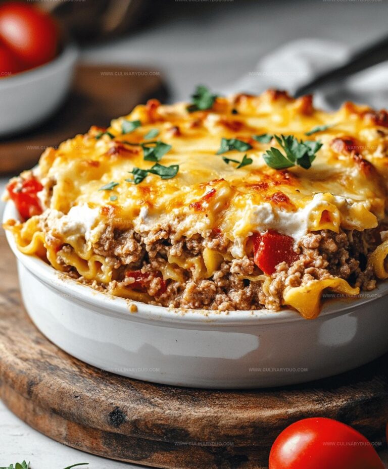 Beef Lombardi Casserole Recipe