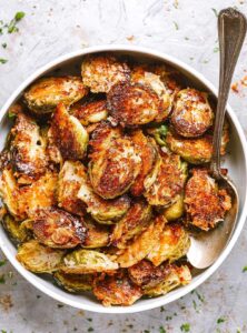 Garlic Parmesan Roasted Brussel Sprouts Recipe