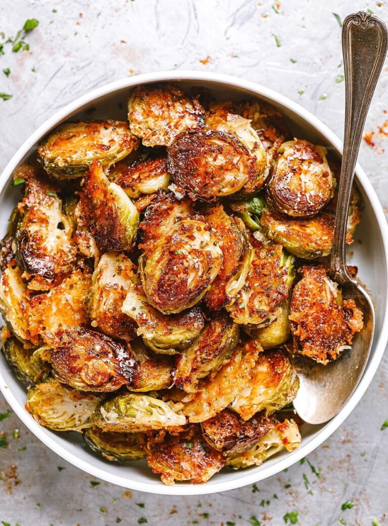 Garlic Parmesan Roasted Brussel Sprouts Recipe