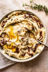 Caramelized Onion and Bacon Mashed Potatoes Recipe