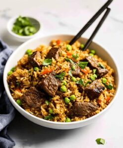 Garlic Butter Steak Fried Rice Recipe