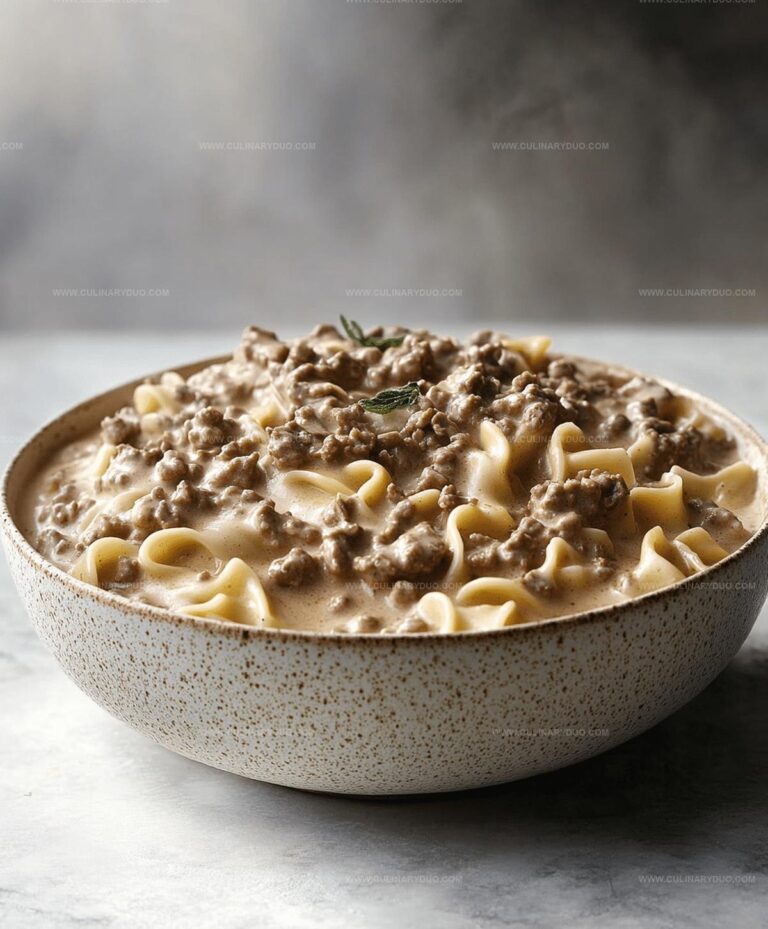 Easy Ground Beef Stroganoff Recipe