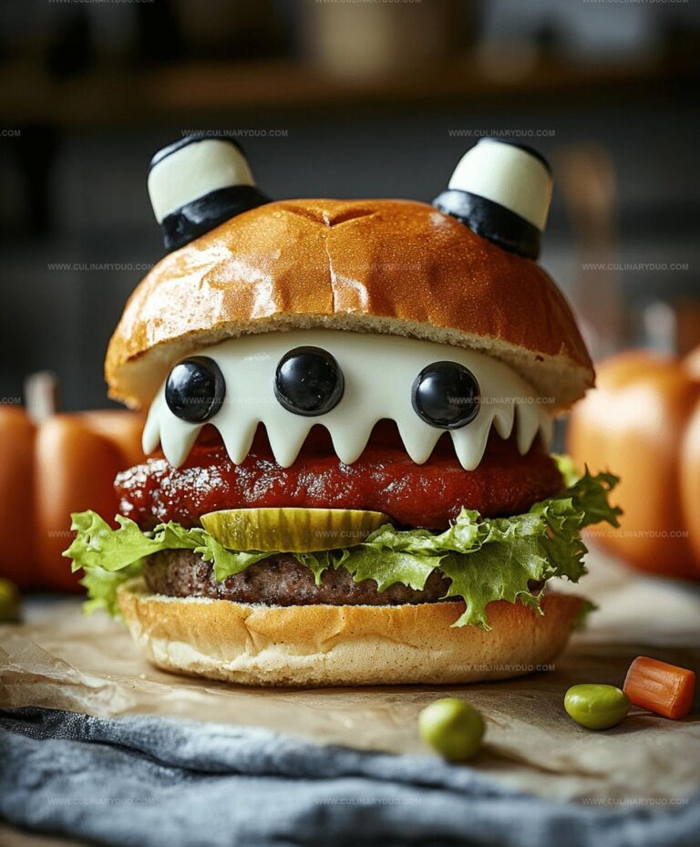 Halloween Monster Burgers Recipe