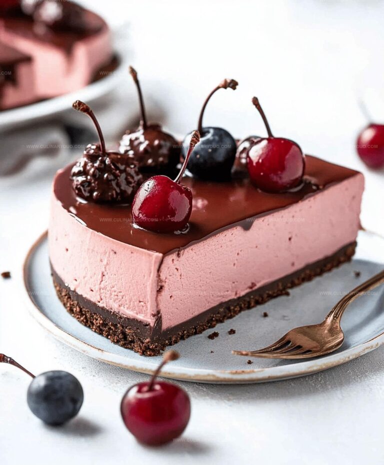 Cherry Chocolate Cheesecake Recipe