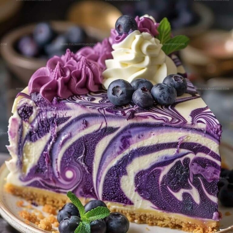 Elegant White Chocolate Blueberry Cheesecake Recipe