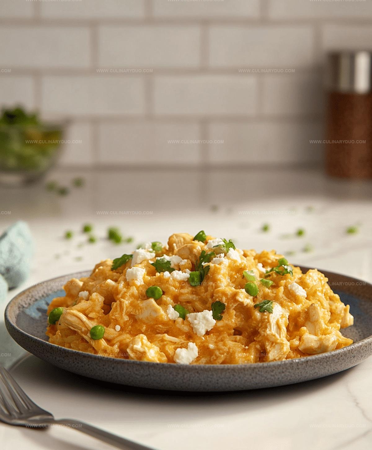 Buffalo Chicken And Cheddar Rice Recipe