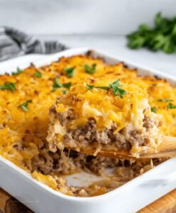 Hamburger Hash Brown Casserole Recipe
