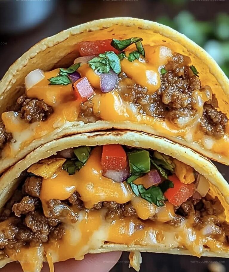Loaded Cheesy Pocket Tacos Recipe