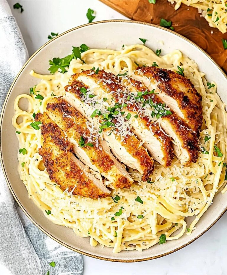 Crispy Chicken With Creamy Pasta Recipe