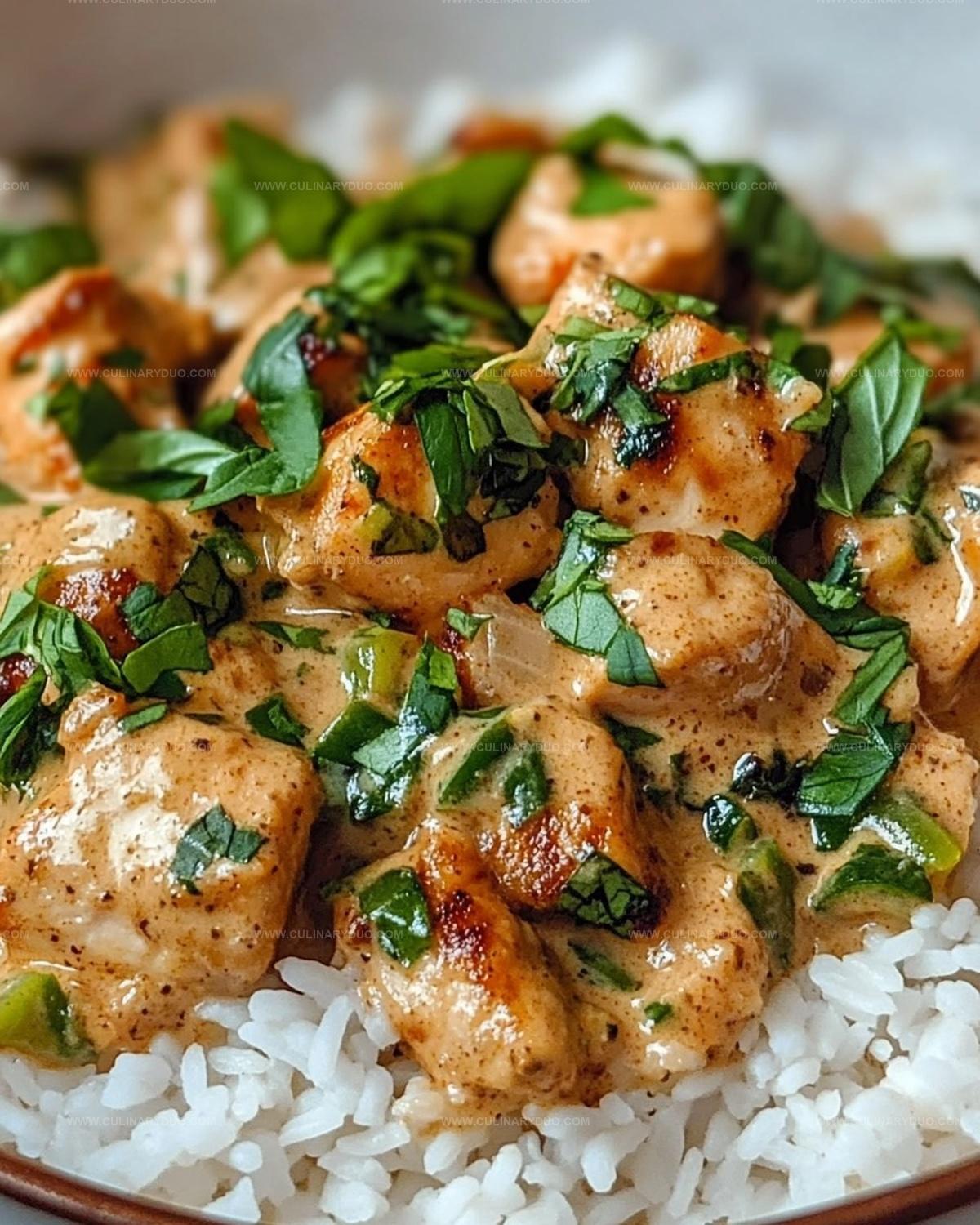Spiced Coconut Basil Chicken with Rice Recipe