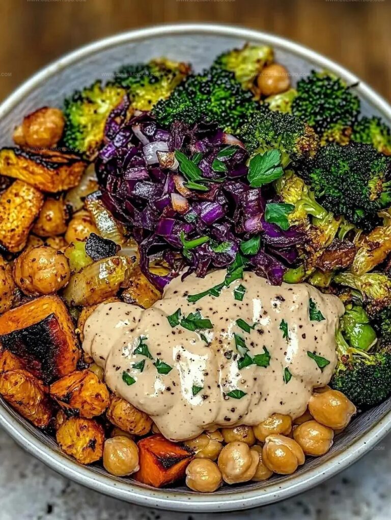 Roasted Veggie Chickpea Bowls Recipe