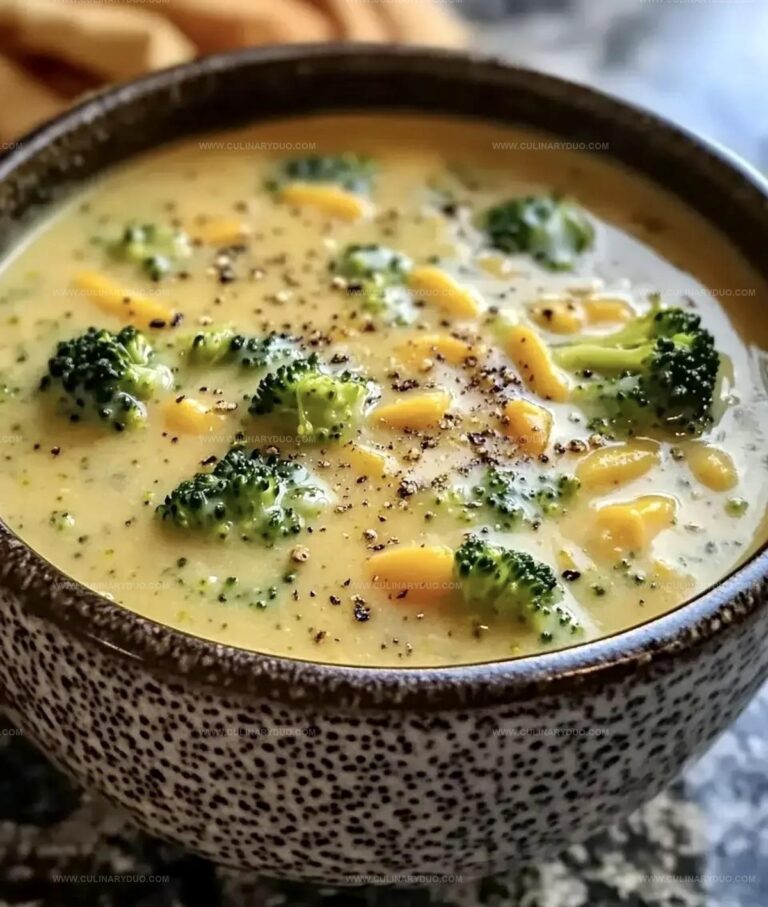Panera Style Broccoli Cheese Soup Recipe