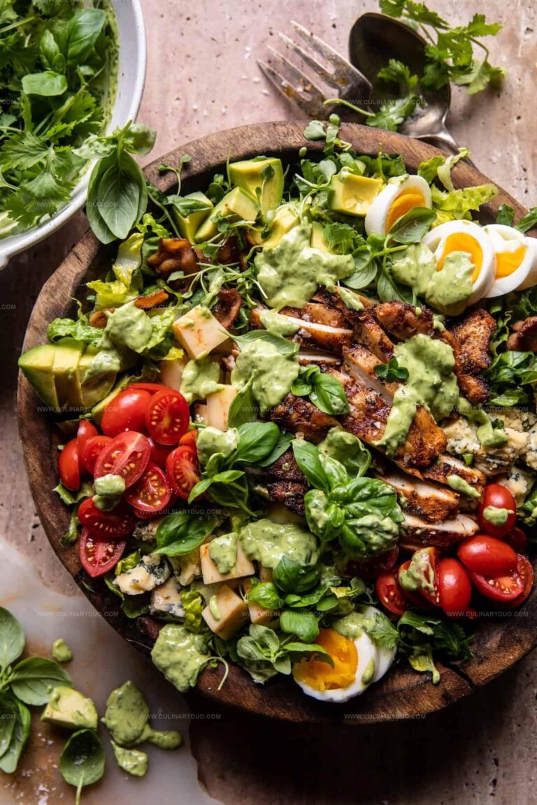 Chicken Cobb Salad with Avocado Ranch Recipe