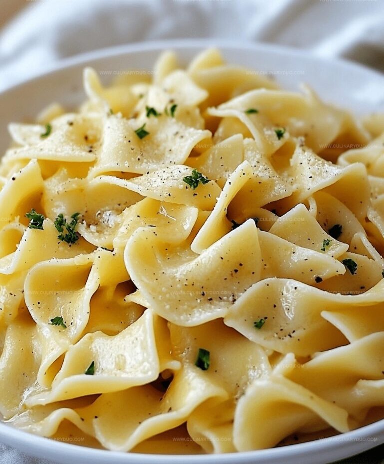 Quick And Easy Garlic Butter Noodles Recipe
