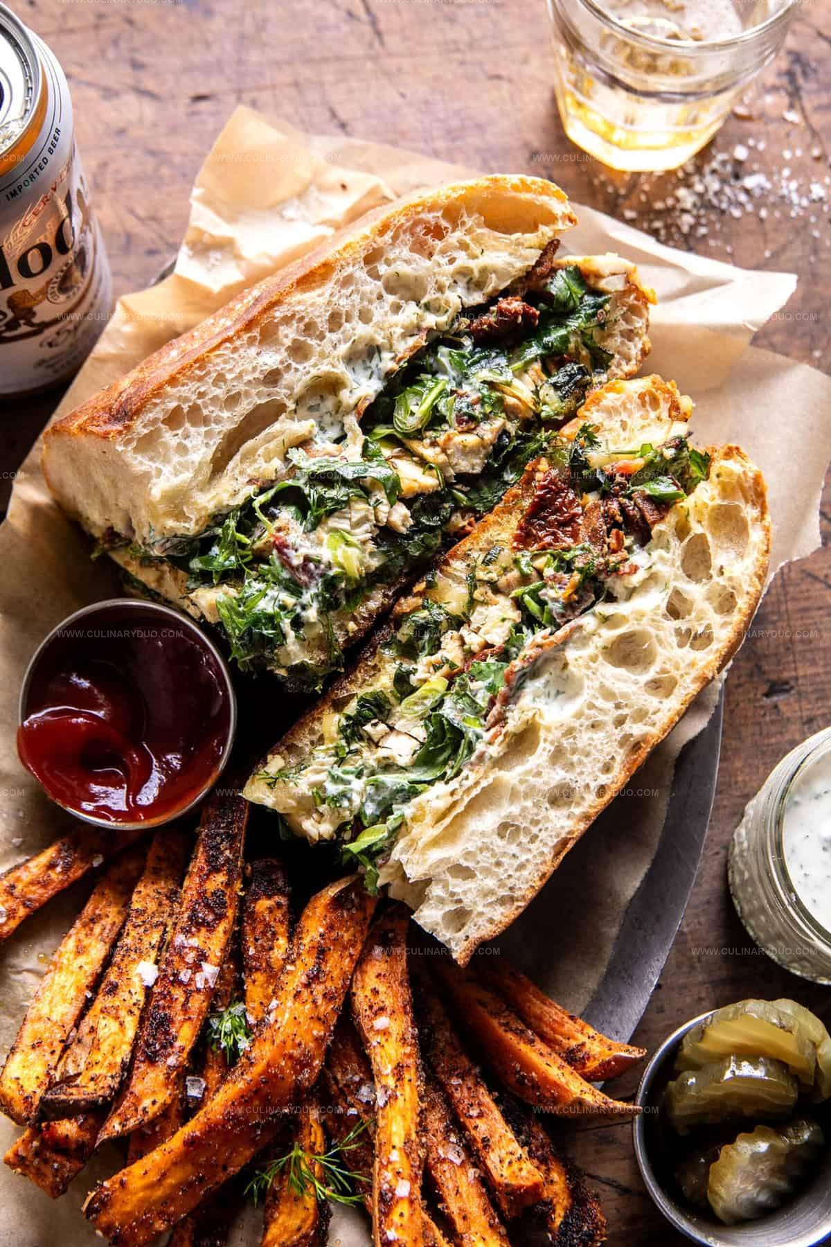 Hot Ranch Chicken and Bacon Sandwich Recipe