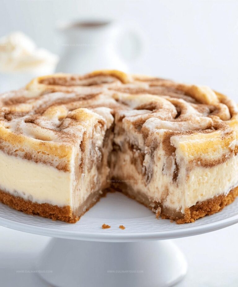 Cinnamon Roll Cheesecake Recipe