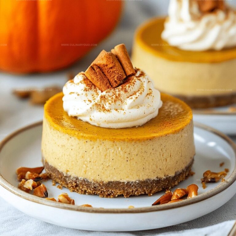 Healthy Pumpkin Cheesecakes Recipe