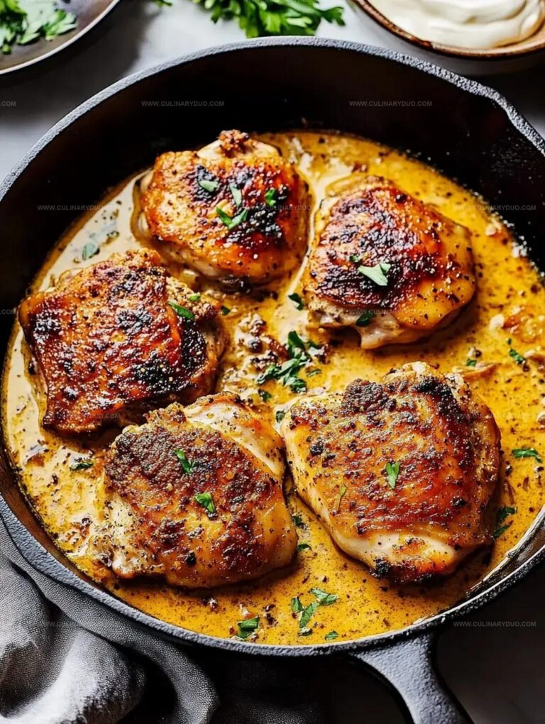 Creamy Skillet Chicken Thighs Recipe