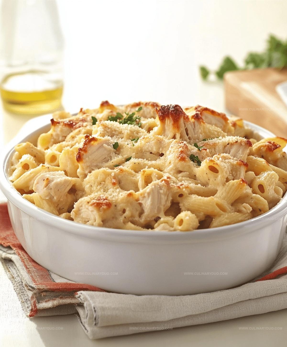 Garlic Parmesan Chicken Pasta Bake Recipe