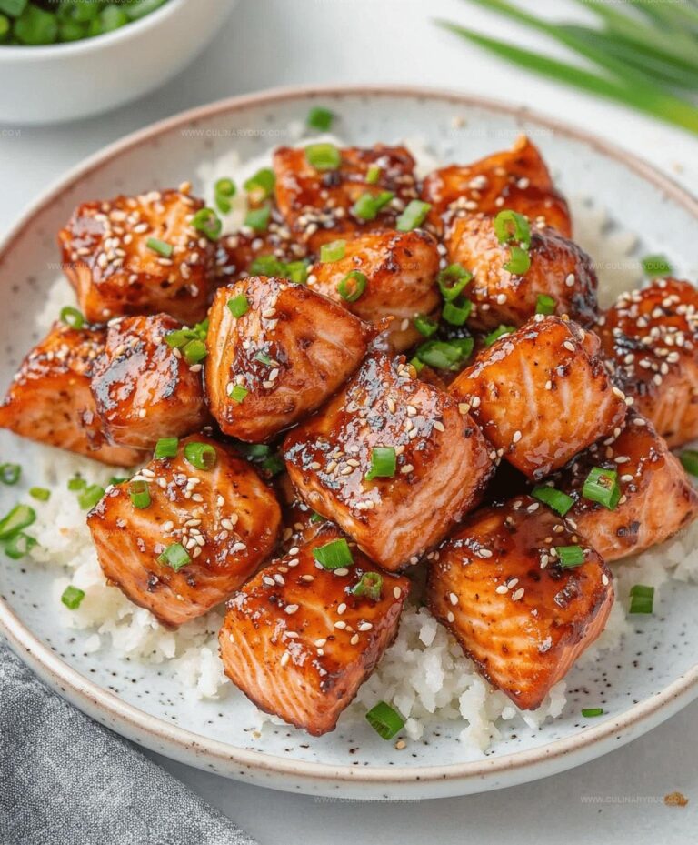Mouthwatering Honey Garlic Salmon Bites Recipe