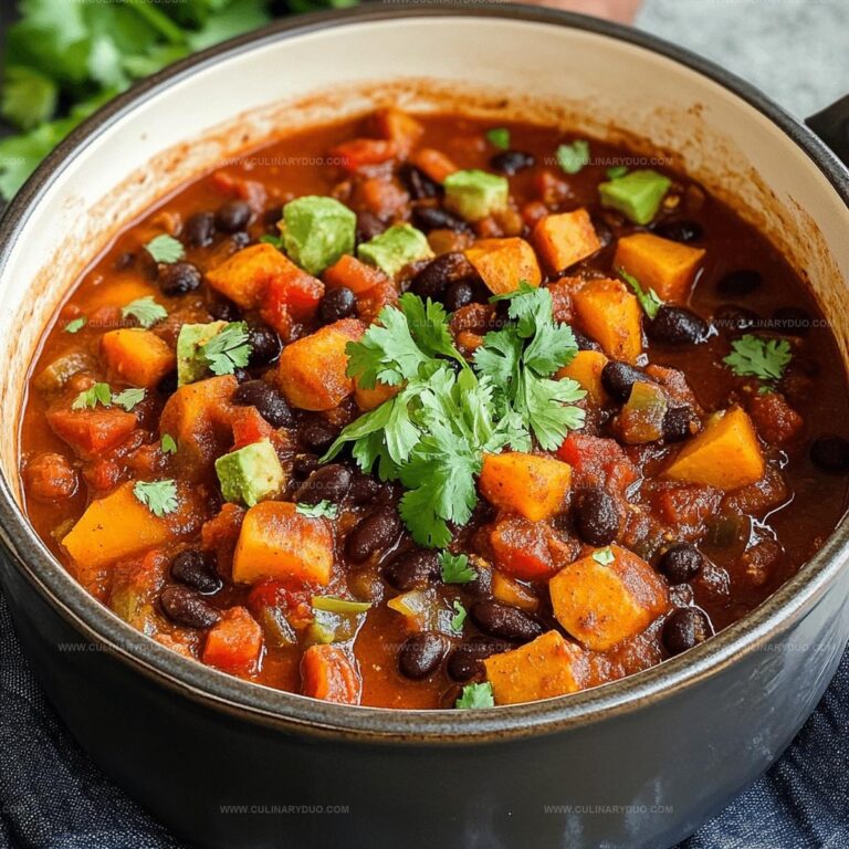 Sweet Potato Black Bean Chili Recipe
