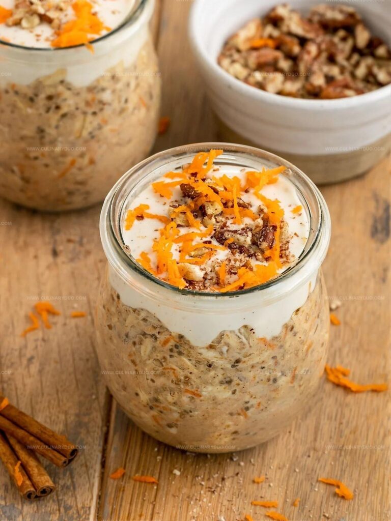 Carrot Cake Overnight Oats Recipe