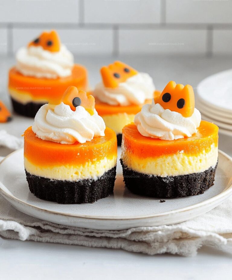 Mini Candy Corn Cheesecakes Recipe