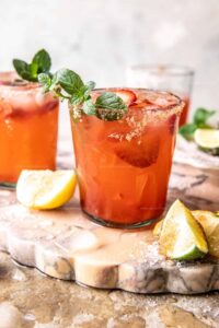 Strawberry Lemonade Aperol Margarita Recipe