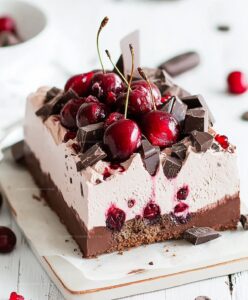 Cherry Chocolate Ice Cream Cake Recipe