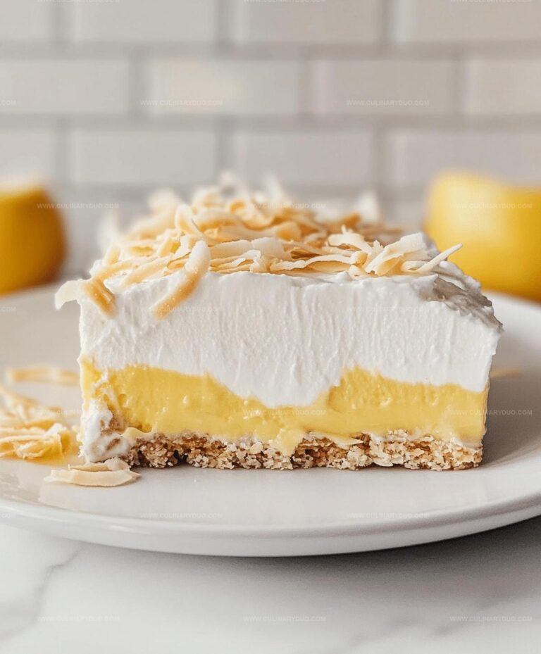 No-bake Coconut Cream Lush Dessert Recipe