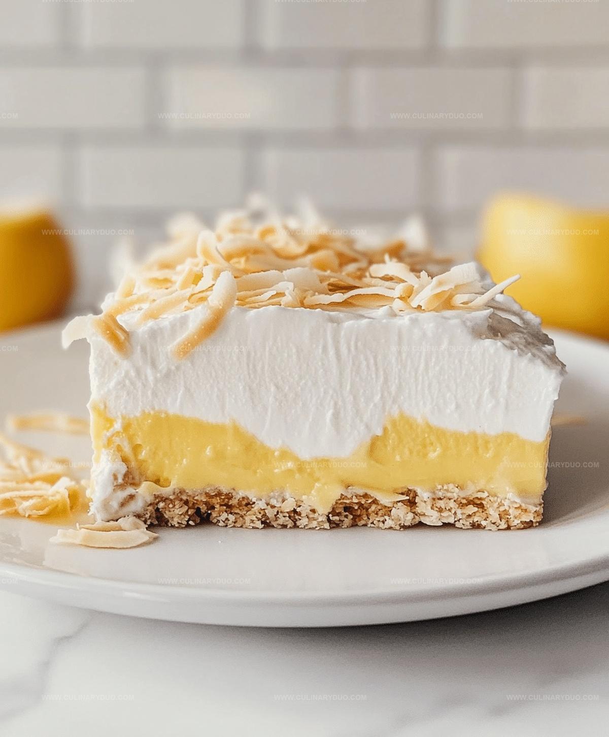 No-bake Coconut Cream Lush Dessert Recipe