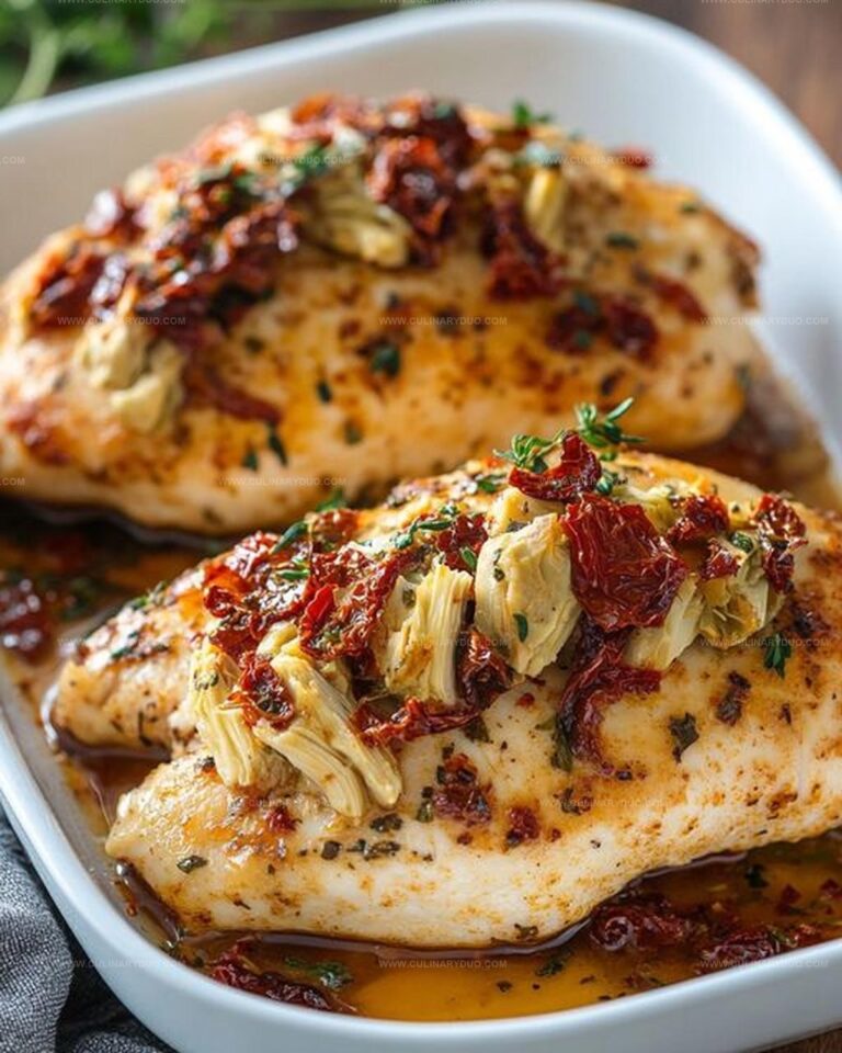 Stuffed Chicken with Sun-Dried Tomatoes and Artichokes Recipe