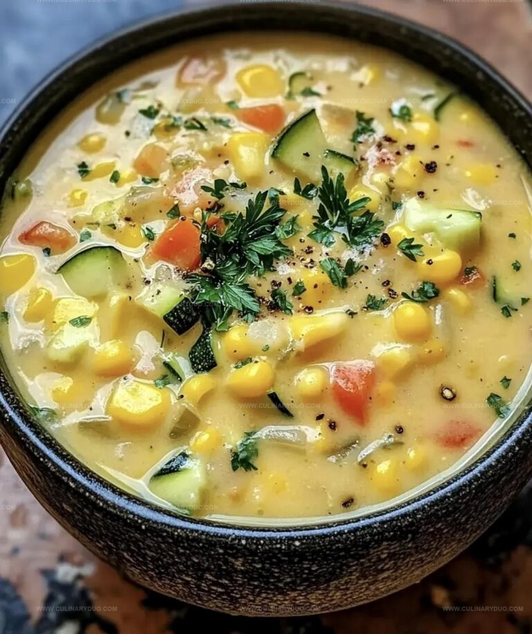 Sunshine Summer Corn And Zucchini Chowder Recipe