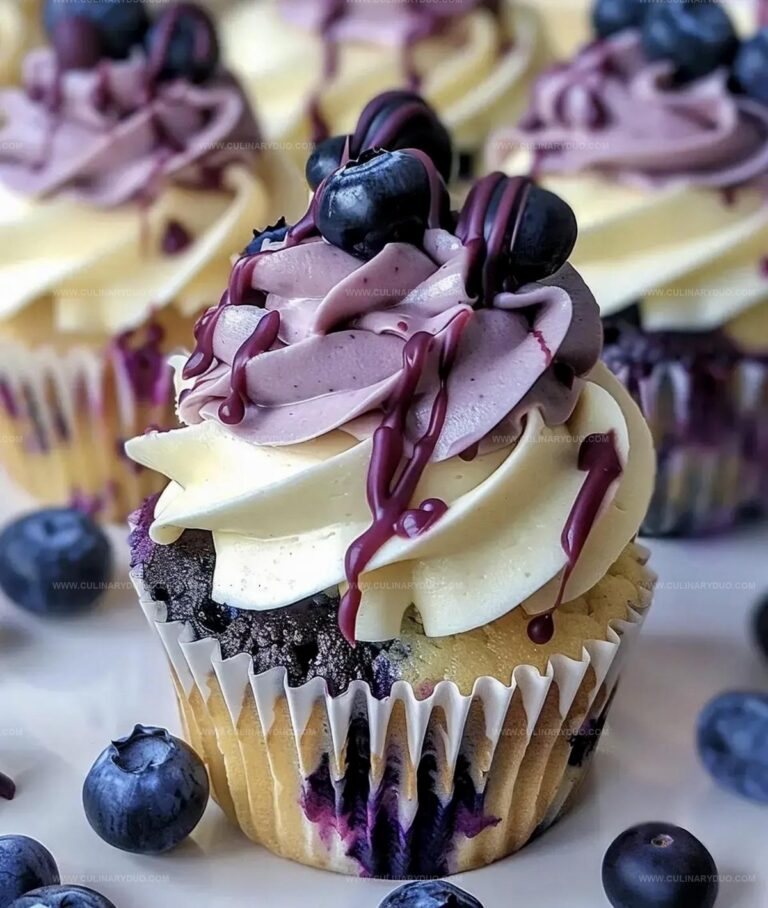 White Chocolate Blueberry Cheesecake Cupcakes Recipe
