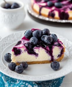 Blueberry Swirl Cheesecake Recipe