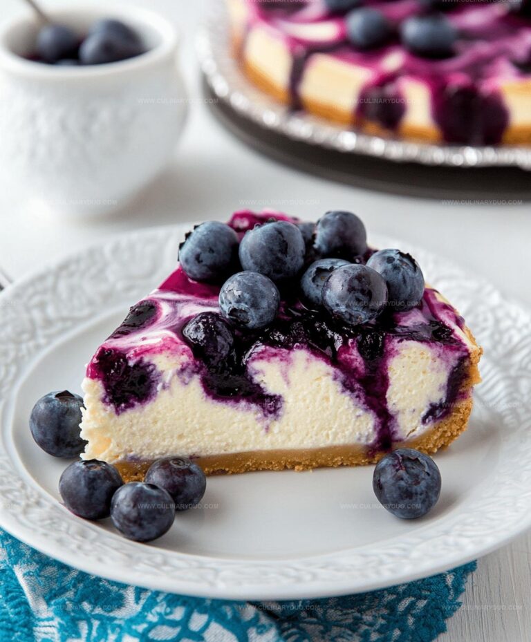 Blueberry Swirl Cheesecake Recipe