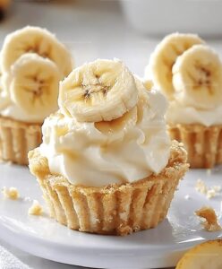 No-bake Mini Banana Cream Pies Recipe