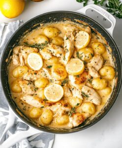 Garlic Chicken Gnocchi Skillet Recipe