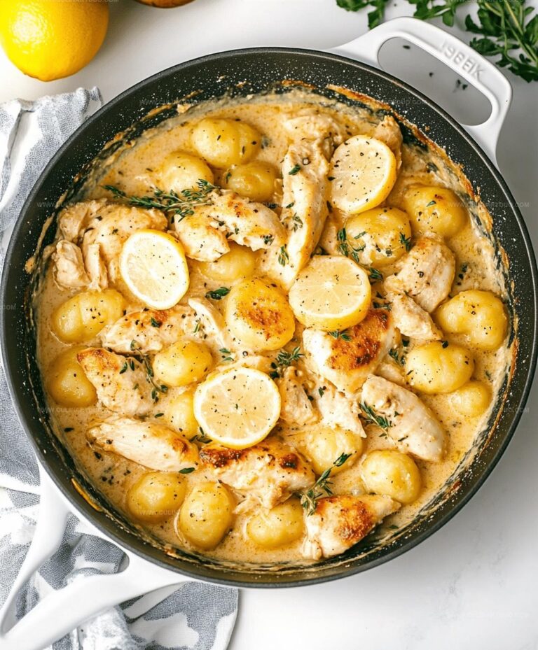 Garlic Chicken Gnocchi Skillet Recipe
